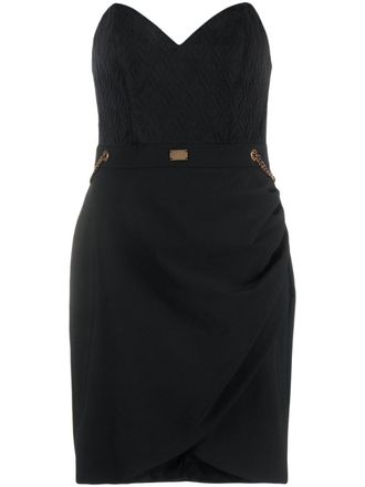 Elisabetta Franchi sweetheart-neckline minidress - Black