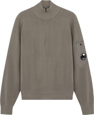 C.P. Company COTTON CREPE ZIP SWEATER Size: XXL, colour: GREY