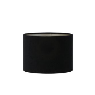 Light & Living Pantalla De L&aacute;mpara - Velours - Negro - Textil - - Light&living