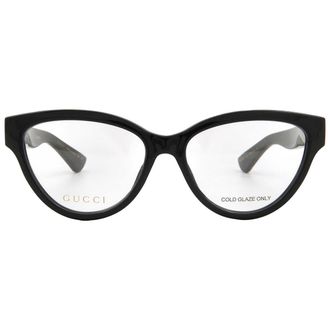 Gucci Demo Cat Eye Ladies Eyeglasses GG1581O 001 55