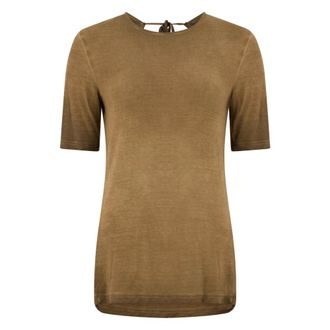 Uma Wang T-Shirts, female, Green, Size: S Short-sleeve Shirt
