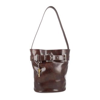 Osoi Osoi - Bucket Brocle Tas - Dames - Tassen - Bruin - Maat: ONE Size Leer