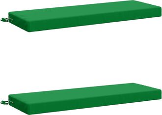 vidaXL Cojines Para Banco De 2 Piezas Soest 2 Uds. 100% Poli&eacute;ster Vidaxl