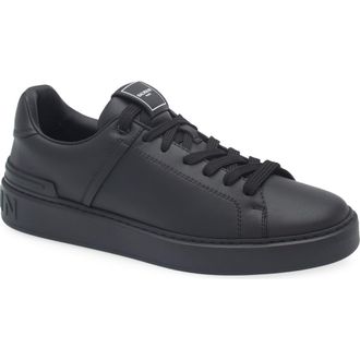 Balmain B-Court Trainer in 0Pa Black at Nordstrom, Size 12Us