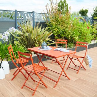 Hesperide Tavolo da giardino pieghevole 70x110x71 cm Greensboro arancione