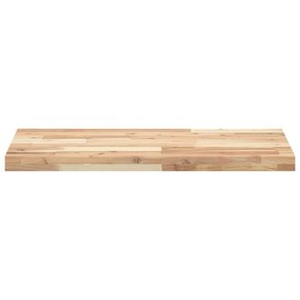 Berkfield Home Versatile Bathroom Vanity Top Untreated 160x40x4 cm Solid Wood Acacia in Brown | Size: 160 x 40 x 4 cm