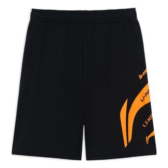 Li-Ning Graphic Shorts Black Orange AKST647-1