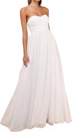 Lulus Womens Blissful Forever Maxi Dress In White