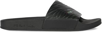 Paul Smith zebra-embossed slides - men - Rubber/Rubber - 12 - Black