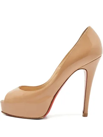 Christian Louboutin 120mm peep-toe pumps - Neutrals