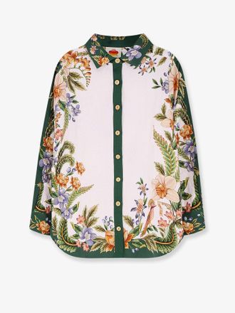 Farm Rio Camicia in lino e viscosa con motivo floreale - FARM RIO - gender_Woman