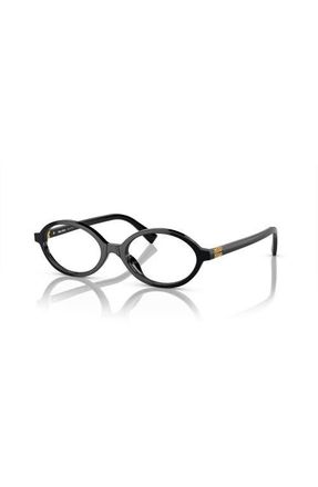 Miu Miu 50mm Oval optical glasses in Black at Nordstrom