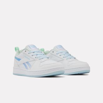 Reebok Classic Sneaker REEBOK CLASSIC REEBOK ROYAL PRIME 2.0, Gr. 34,5, wei&szlig;, glassblau, invertedaqua, Synthetik, Textil, Schuhe Sneaker