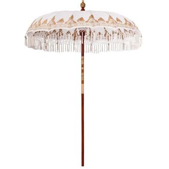 vidaXL Vidaxl - Parasol Balinés Crema (180-190) x 260 cm