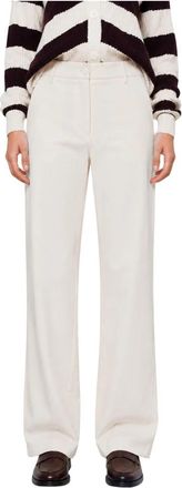 Kocca Tailored Broeken - Dames - Straight fit broeken - Wit - 2XL - Broeken
