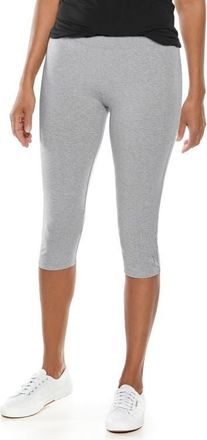 Coolibar Summer Capris - UPF 50+ Sun Protection - Monterey in Grey Heather at Nordstrom, Size Xx-Small