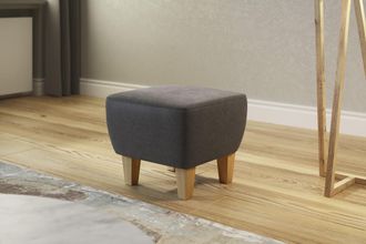 HOME AFFAIRE Polsterhocker »Viva« mit Eichenfüssen