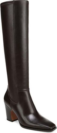 Franco Sarto Jonie Knee High Boot in Dark Hickory Brown at Nordstrom, Size 5.5 Regular Calf