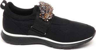 Hogan Slip-On Sneakers met Stenen - Dames - Sneakers - Zwart - 36 1/2 EU - Schoenen