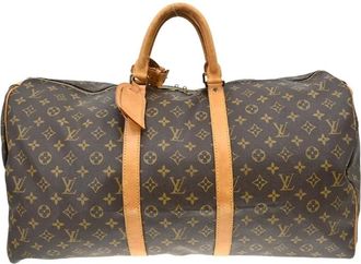 Louis Vuitton Pre-owned Weekend Bags, female, Brown, Size: ONE SIZE Pre-owned Keepall Travel Bag