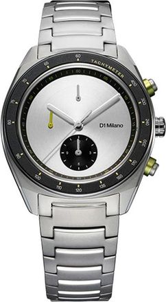 D1 Milano Essential White Chronograph Bracelet Watch, 40mm in Silver at Nordstrom