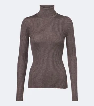 Gabriela Hearst Peppe cashmere and silk turtleneck sweater