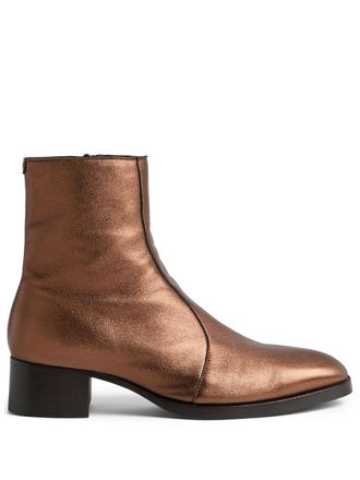 Dsquared2 metallic-effect leather boots - Goud