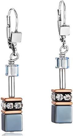 Coeur de Lion Geocube Earrings in Ice Blue at Nordstrom