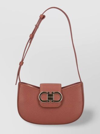 Ferragamo gancini mini leather shoulder bag