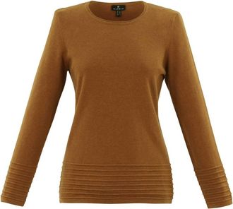 Marble Scotland Womens Crewneck Sweater In Rust