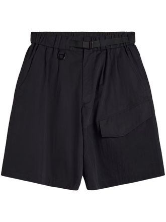 Yohji Yamamoto Relaxed Fit Minimalist Shorts with Adjustable Belt