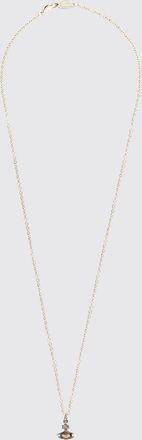 Vivienne Westwood Collana in ottone cromato con pendente Orb