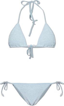 Hunza G Bikinis, female, Blue, Size: ONE SIZE Gina Beaded Bikini