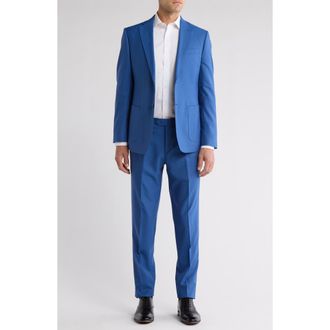 English Laundry Solid Blue Wool Blend Suit at Nordstrom Rack, Size 36