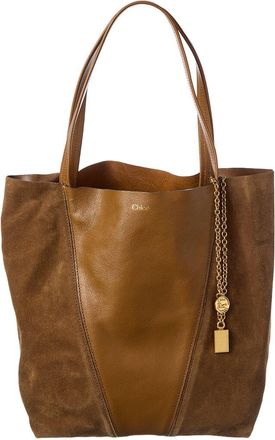 Chlo&eacute; Spin Suede & Leather Tote