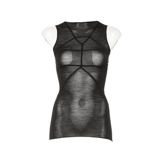 Rick Owens Sheer Panelled Top