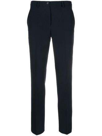 Seventy Navy Blue Stretch Design Slim Cut Trousers