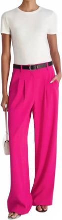 French Connection Wide Leg Trouser In Pink