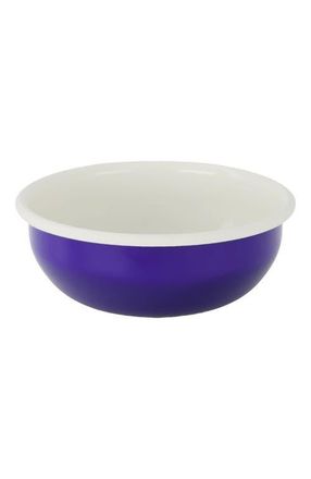 Elifle Two Tone Enamel Serving Bowl in Royal Blue & Ivory at Nordstrom
