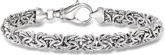 Ross-Simons Sterling Silver Small Byzantine Bracelet