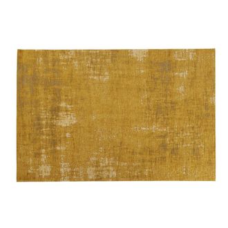 Maisons du monde Alfombra tejida en jacquard amarillo mostaza 120 x 180