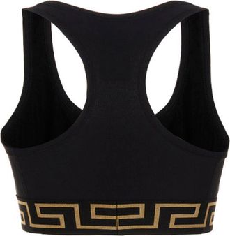 Versace Womens Black Polyamide Sport Bra Clothing
