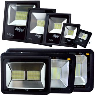 Trade Shop Trade Shop Traesio - Trade Shop - Faro Led Faretto Super Luminoso Luce Bianca Impermeabile Per Esterno Slim Ip66 - -100 Vatios