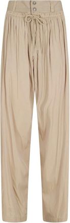 Isabel Marant Isabel Marant, Wide Trousers, female, Brown, Size: 2XS Inaya Trousers