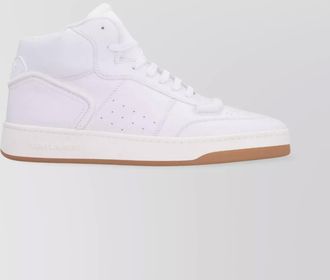 Saint Laurent calf leather mid-top sneakers