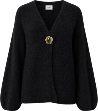 Pink Memories Gebreide Cardigan - Dames - Vesten - Zwart - M - Truien & Vesten