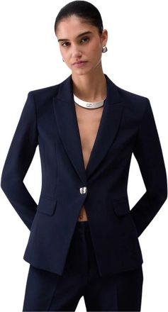 Liu Jo Monopetto Blazer - Dames - Blazers - Blauw - L - Leer - Jassen