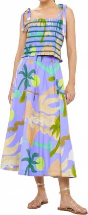 Oliphant Olivia Skirt In Paradiso Blue