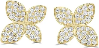 Sabrina Designs 14K 1.28 ct. tw. Diamond Flower Earrings