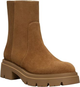 Stuart Weitzman Hudson Lite Zip Suede Bootie